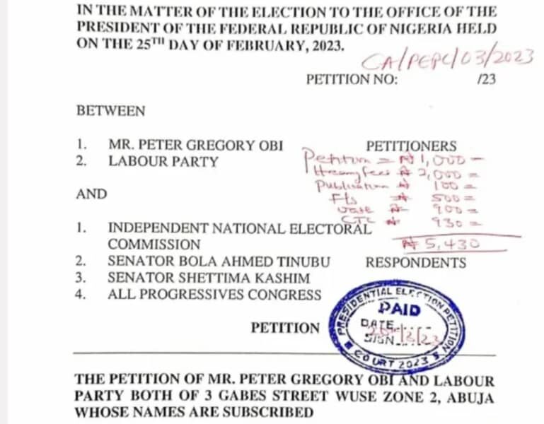 Reaction from APC and Nigerians to Obi's use of Tinubu's alleged drug case