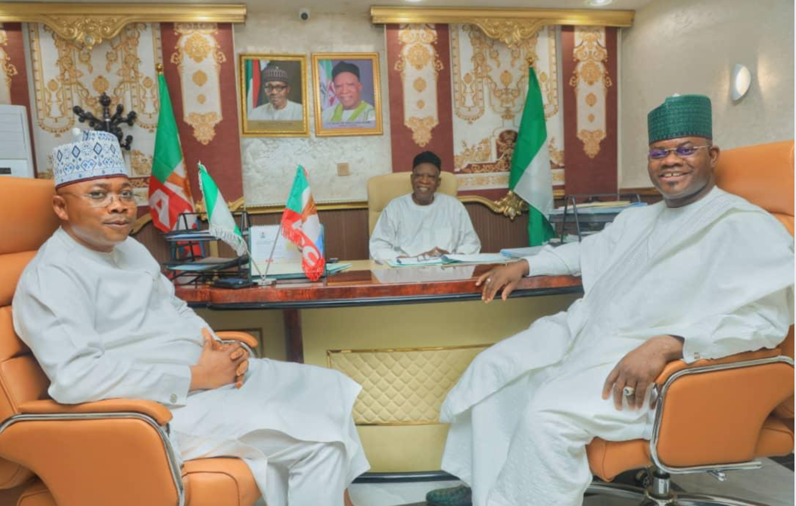 National Chairman of the All Progressives Congress party, Senator Abdullahi Adamu, on Wednesday, received Hon. Ododo Ahmed Usman, the APC Candidate for Kogi 2023