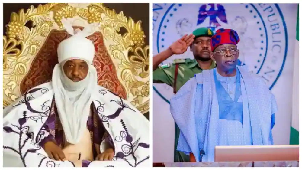Tinubu: commended for bold policy moves to remove fuel subsidies and end multiple exchange rates in Nigeria by Former Kano Emir Muhammadu Sanusi II