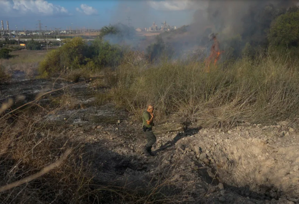 A missile fired by Yemen's Houthi rebels reportedly landed in Israel