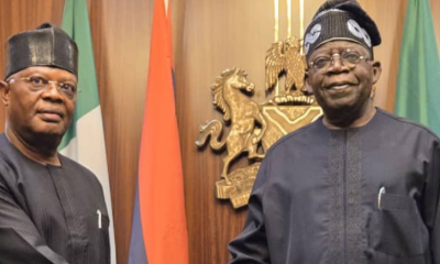 President Tinubu meets ex-Rivers Administrator Ibas with Olukayode and Edun in attendance, discussing security, economy, and judicial reforms in Nigeria.